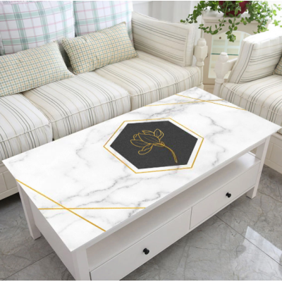 Скатертина з ПВХ для кухні та їдальні, кухонне покриття з принтом "Golden flower", 60*90 см Скатертина з ПВХ для кухні та їдальні, кухонне покриття з принтом "Golden flower", 60*90 см